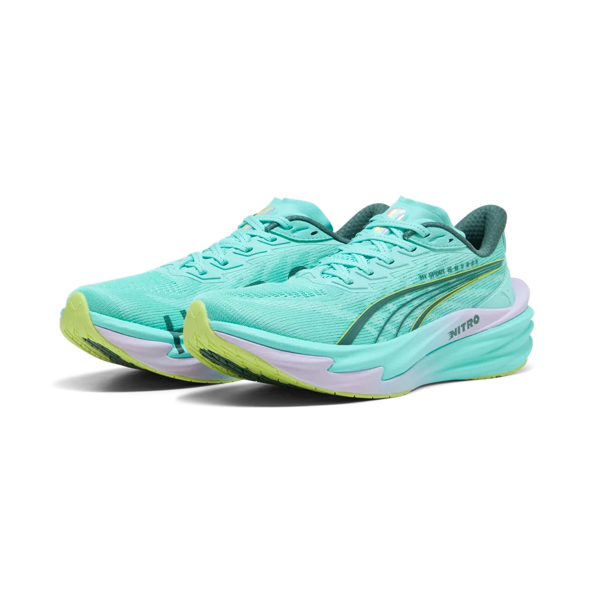 PUMA DEVIATE NITRO 4 INTENSE X HYROX MINT/LIGHT LAVENDER DA DONNA