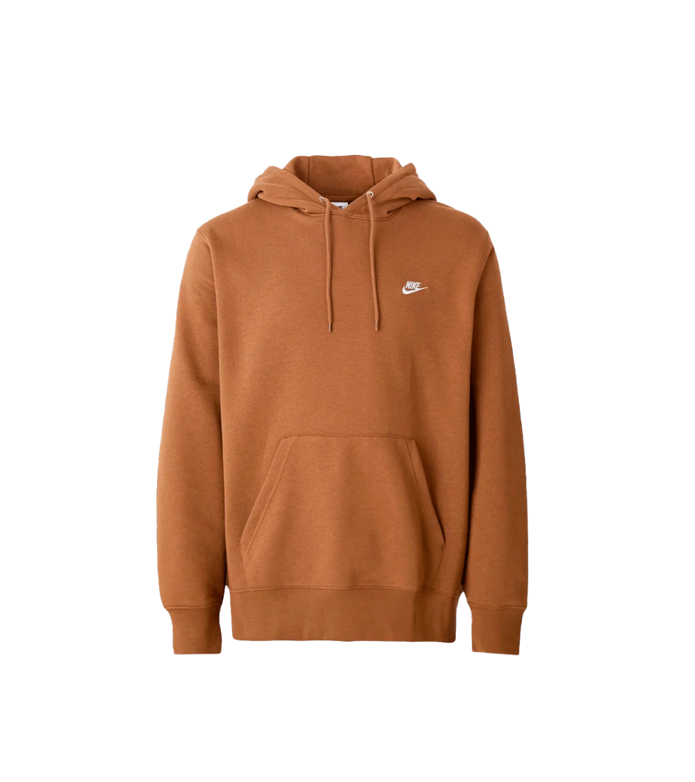HOODIE NIKE CLUB BROWN MEN