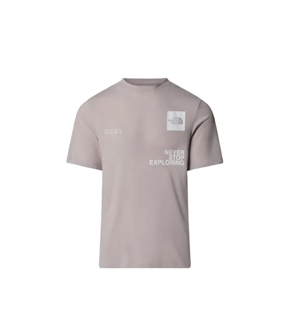 T-SHIRT THE NORTH FACE MOUNTAIN FOUNDATION GRIGIO UOMO
