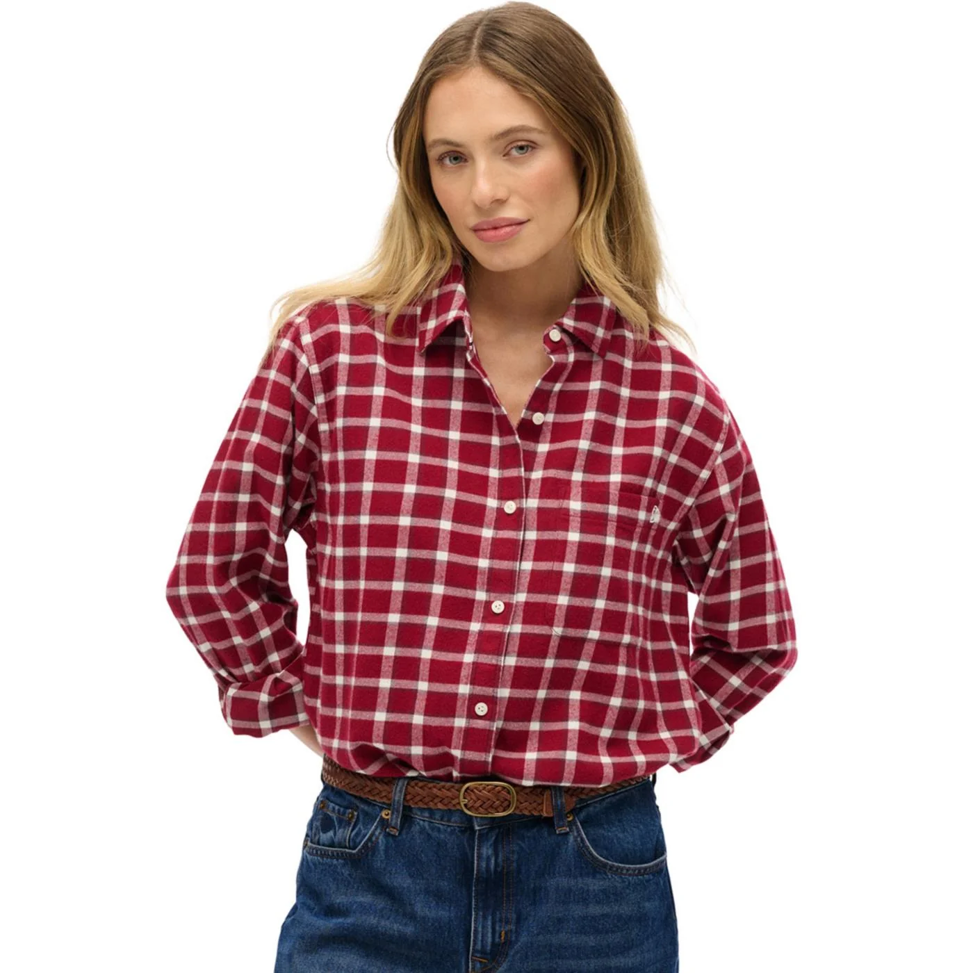 SUPERDRY CHECK FLANNEL W SHIRT — Animasportiva