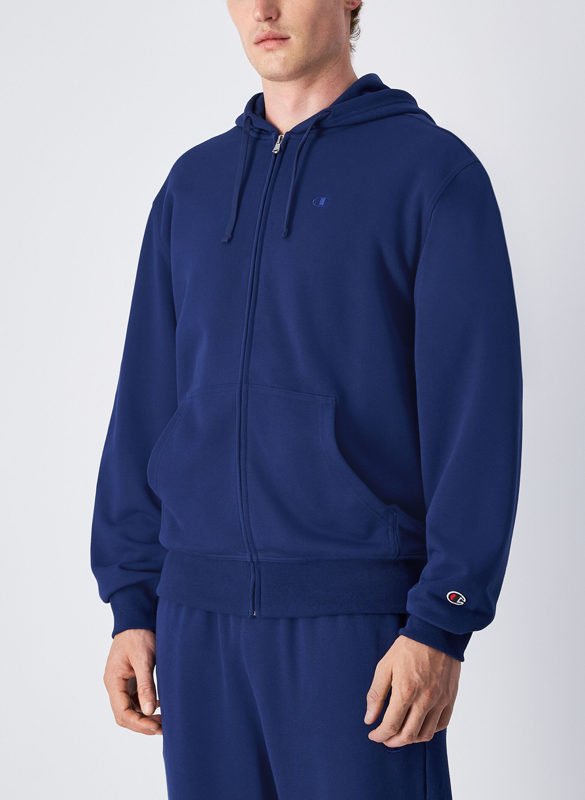 FELPA FULL ZIP ICONS TONAL MICRO LOGO