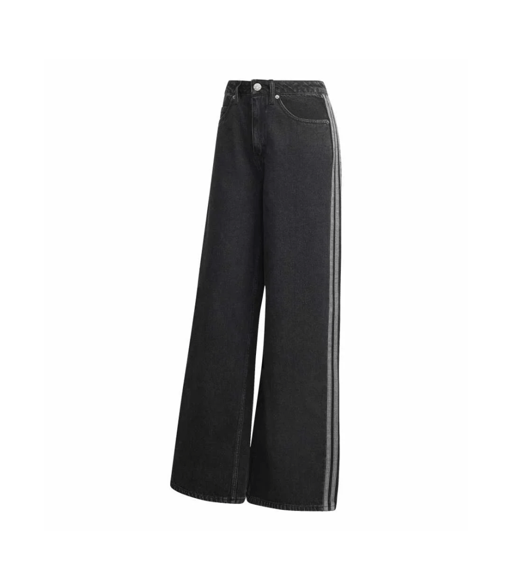 TROUSERS ADIDAS DENIM BLACK WOMEN