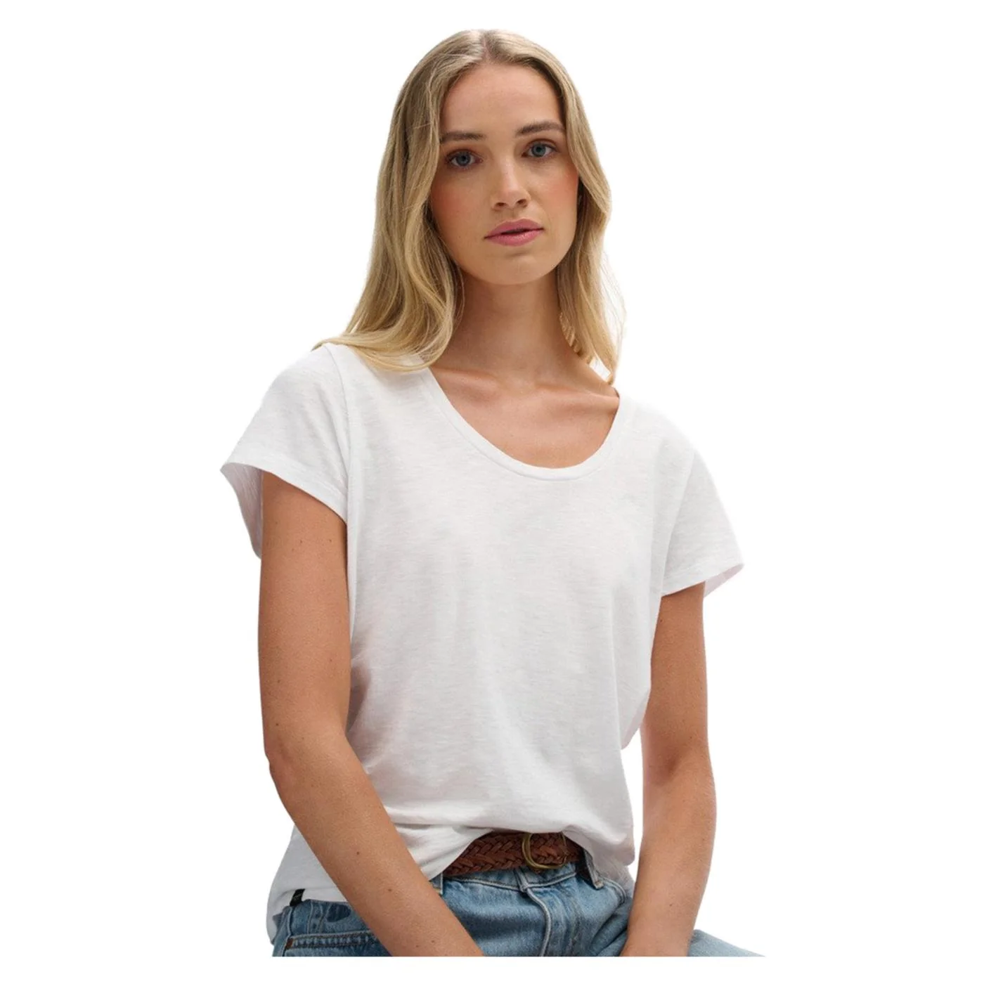 SUPERDRY STUDIOS SCOOP NECK TEE — Animasportiva