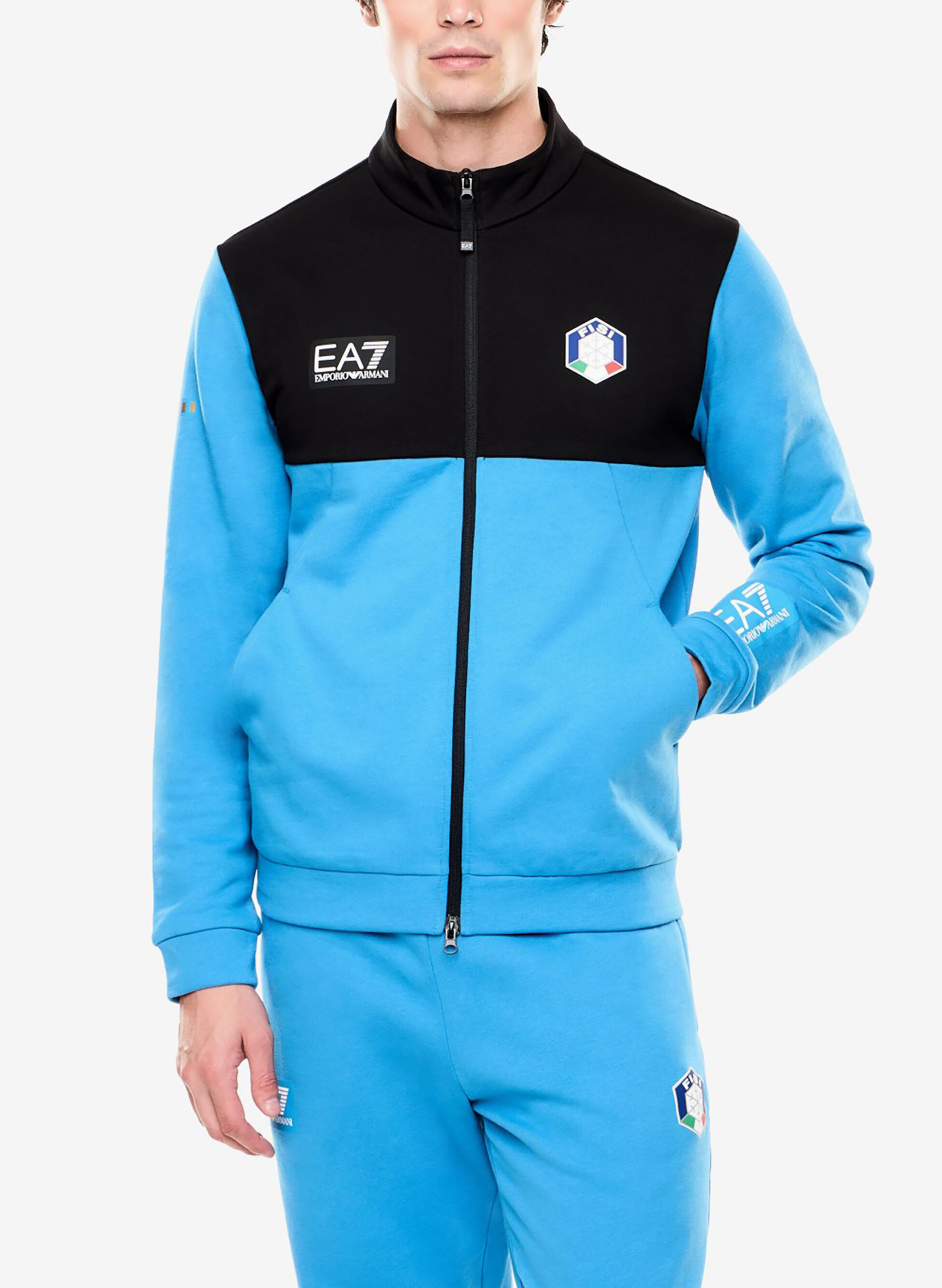 FELPA CON ZIP FISI IN NATURAL VENTUS7
