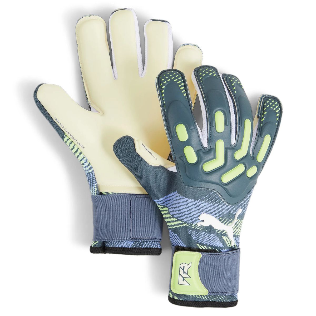 PUMA GUANTI FUTURE PRO HYBRID GREAY SKIES/FIZZY APPLE