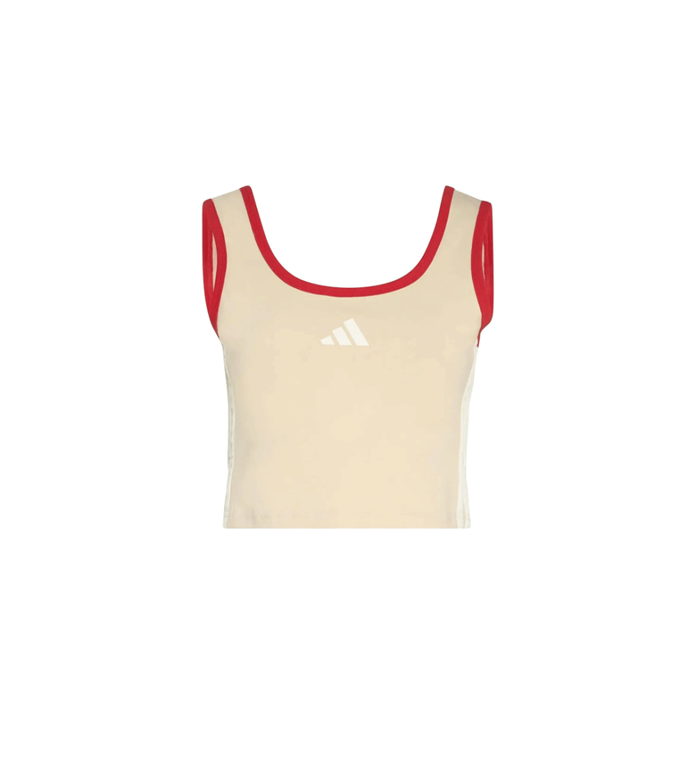 TOP CROPPED ADIDAS STADIUM BEIGE DONNA