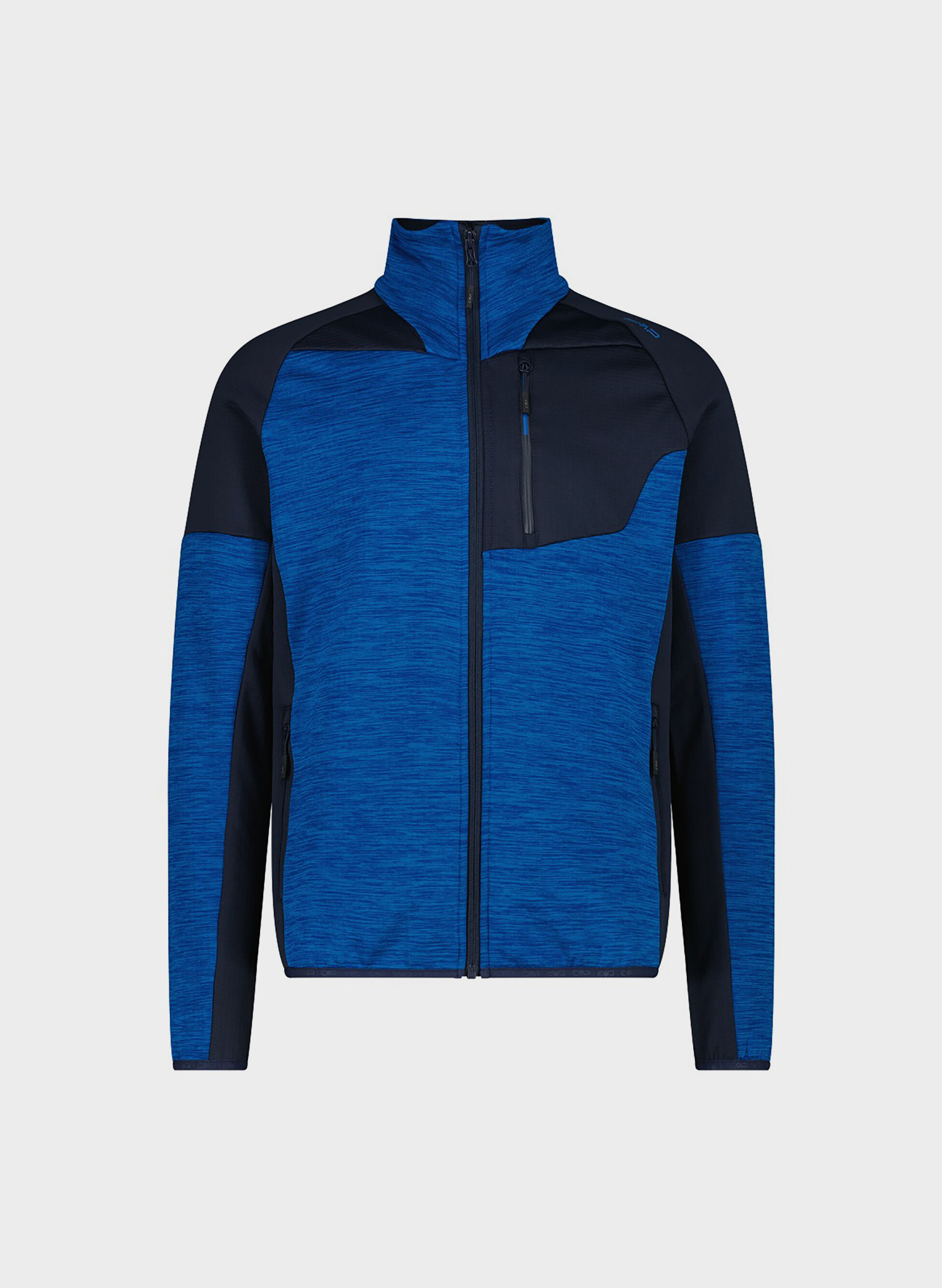 FELPA GRID TECH CON ZIP MELANGE