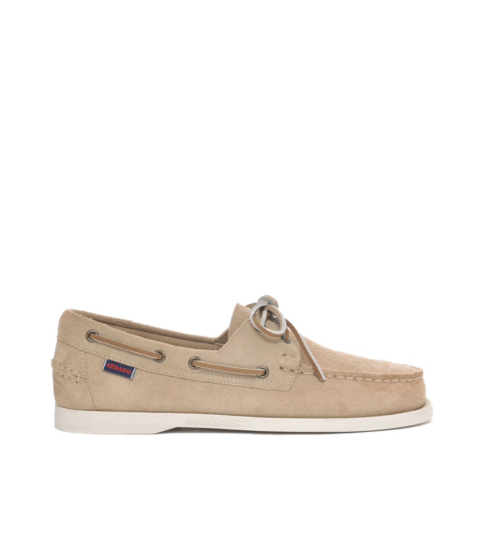 LOAFERS SEBAGO PORTLAND FLESH OUT IN CAMOSCIO BEIGE MAN