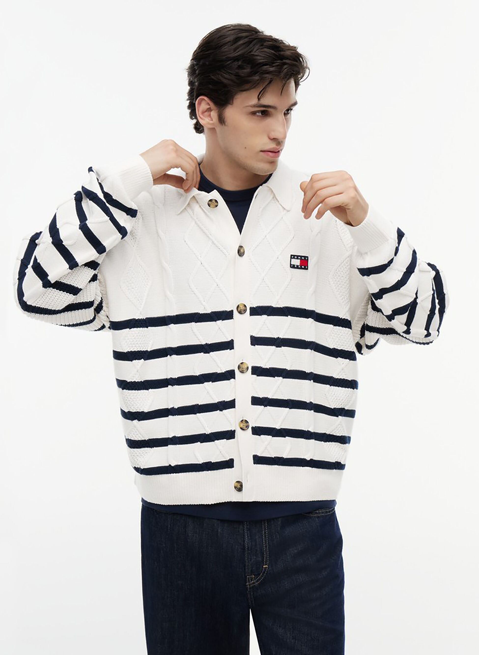 CARDIGAN TJM STRIPE