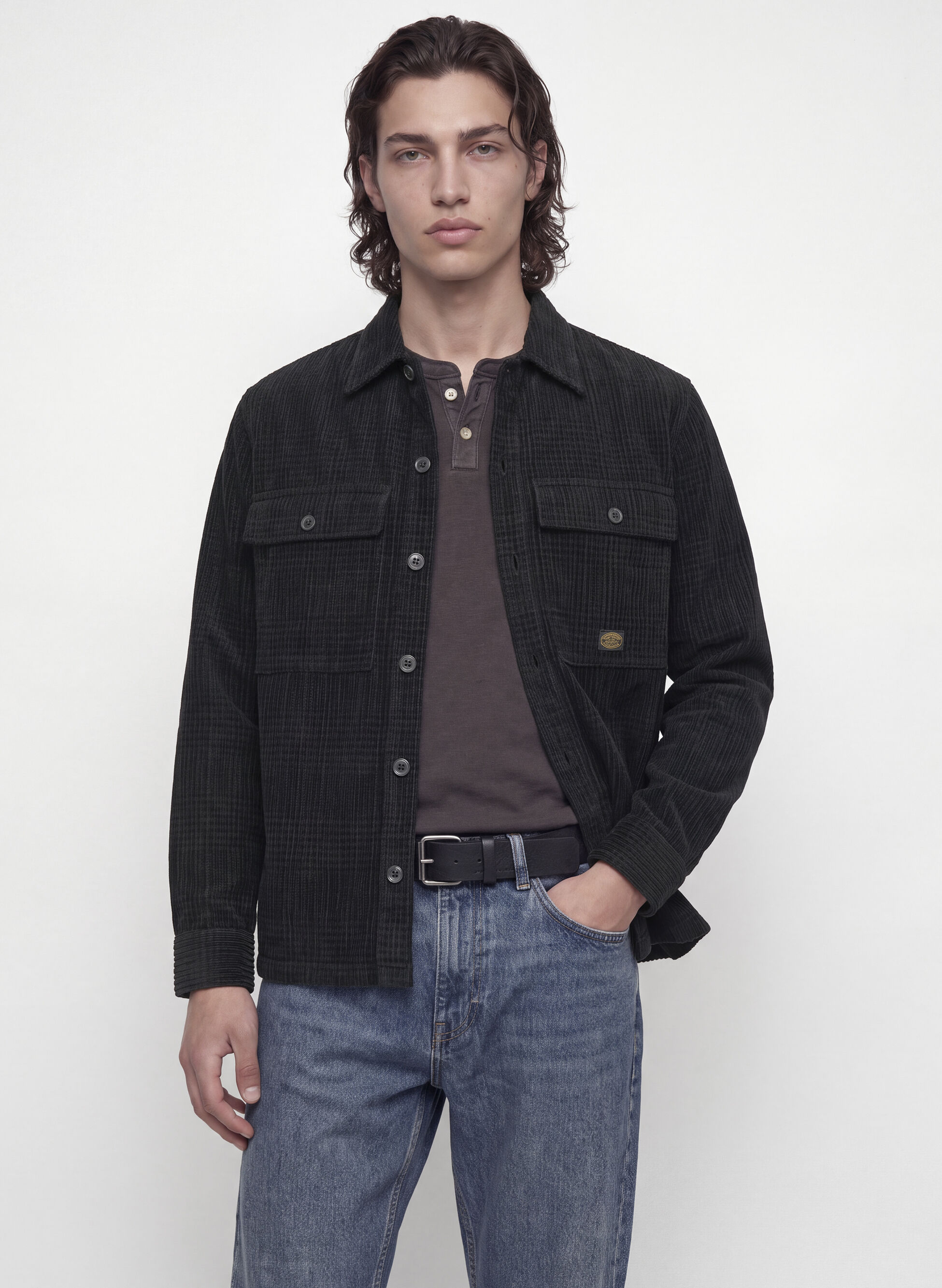 CAMICIA OLIVER OVERSHIRT VELLUTO — Sport85