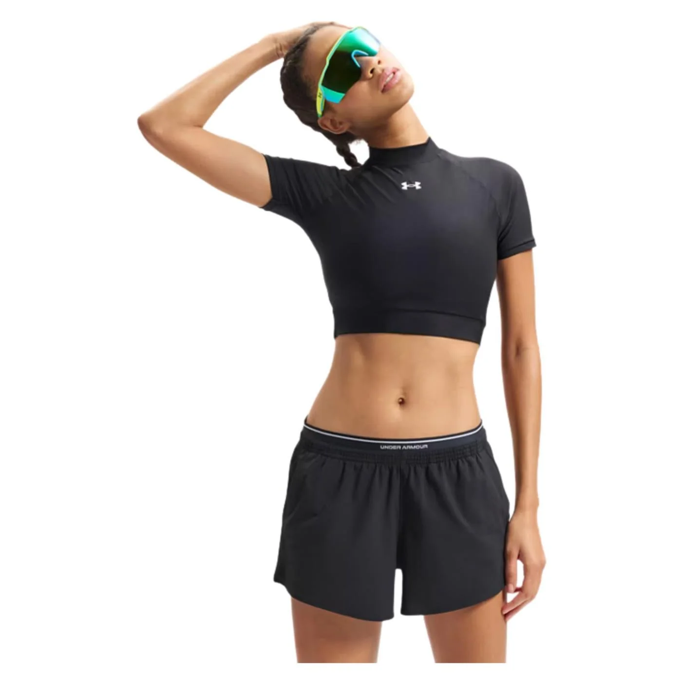 UNDER ARMOUR W HEATGEAR CROP MOCK TEE — Animasportiva