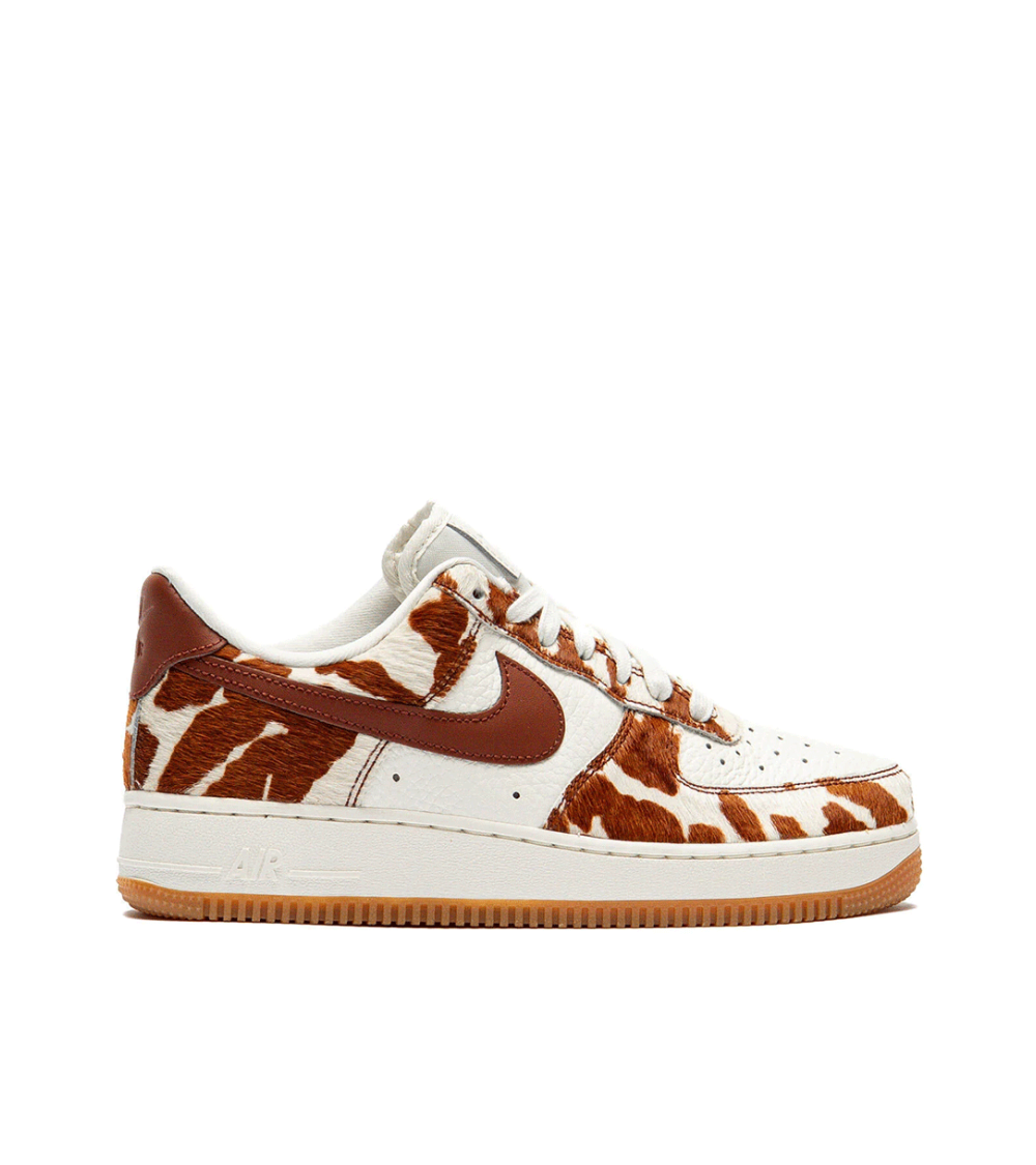 SCARPE NIKE AIR FORCE 1 '07 COW PRINT MARRONE DONNA