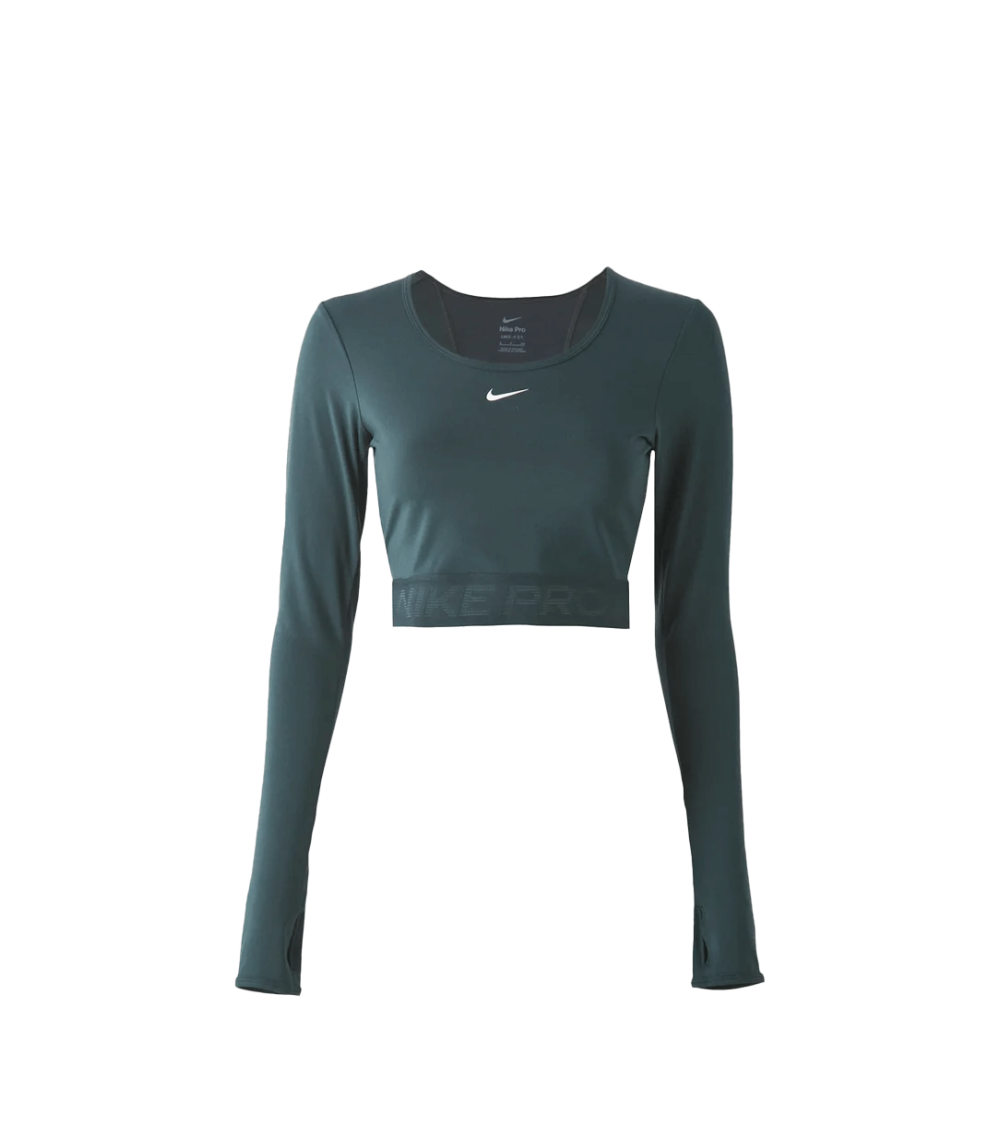 T-SHIRT LONG SLEEVE NIKE SPORTSWEAR CHILL KNIT GREEN WOMEN