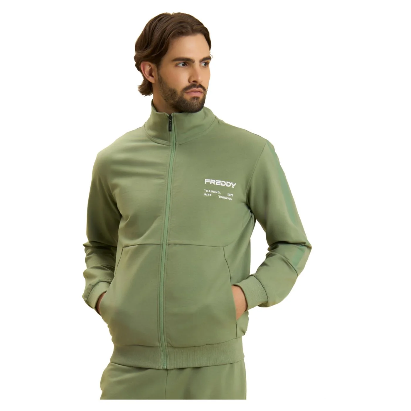 FREDDY FELPA FULL ZIP STRETCH — Animasportiva