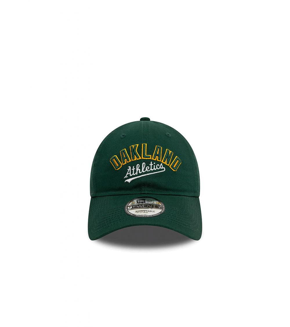 CAP NEW ERA 9TWENTY OAKLAND ATHLETICS MLB WORDMARK GREEN UNISEX