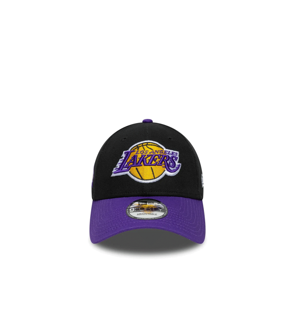 CAPPELLO NEW ERA 9FORTY LA LAKERS NBA SIDE PATCH NERO UNISEX