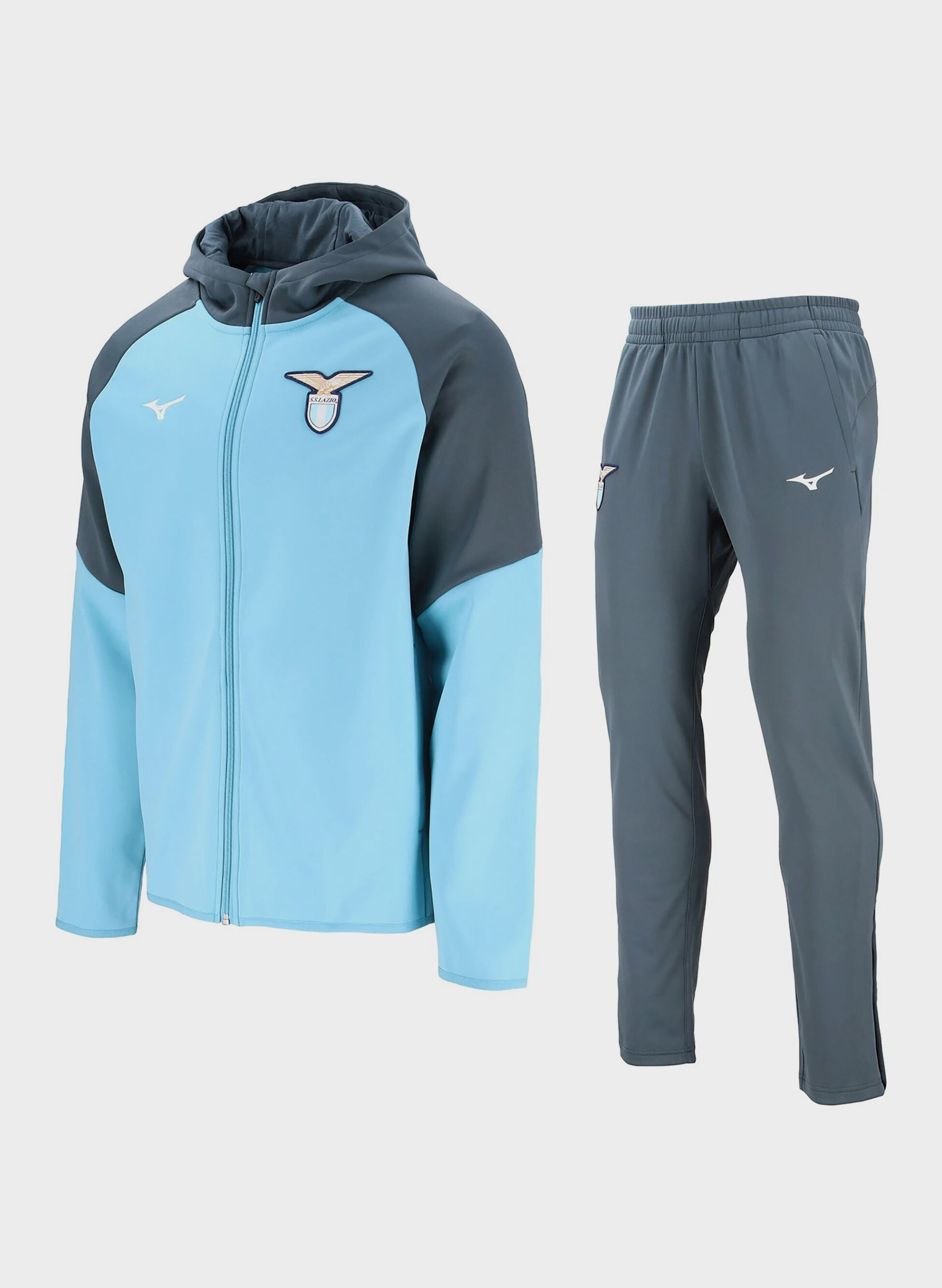 TUTA FULL ZIP SS LAZIO RETRO PRESENTATION FZ 2025/26 RAGAZZO