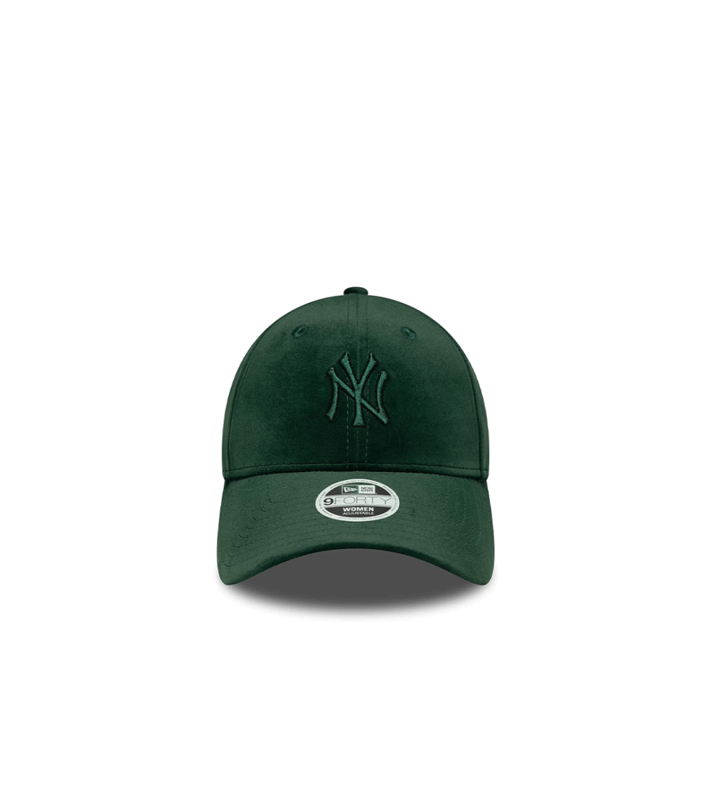 CAPPELLO NEW ERA 9FORTY NY YANKEES VELOUR VERDE DONNA