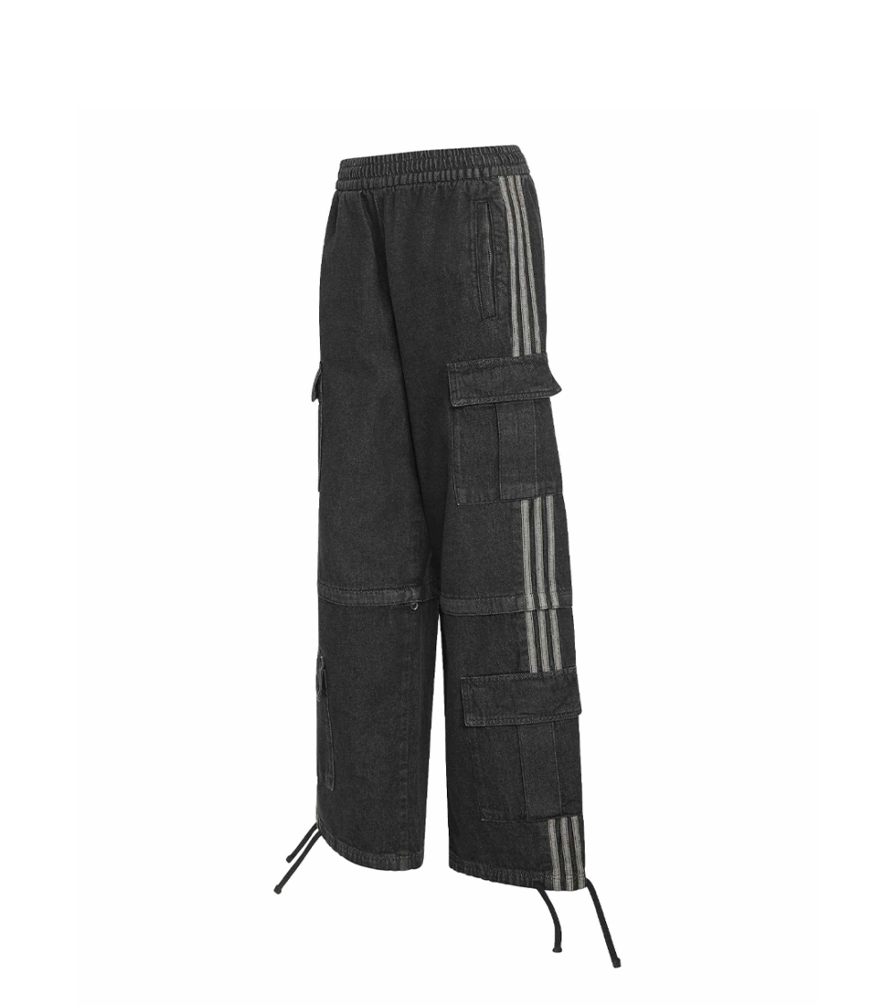 TROURSERS ADIDAS 2-IN-1 DENIM BLACK WOMAN