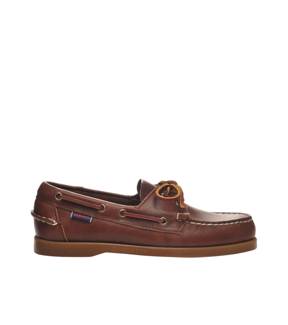 MOCASSINI SEBAGO DOCKSIDES PORTLAND IN PELLE MARRONE UOMO