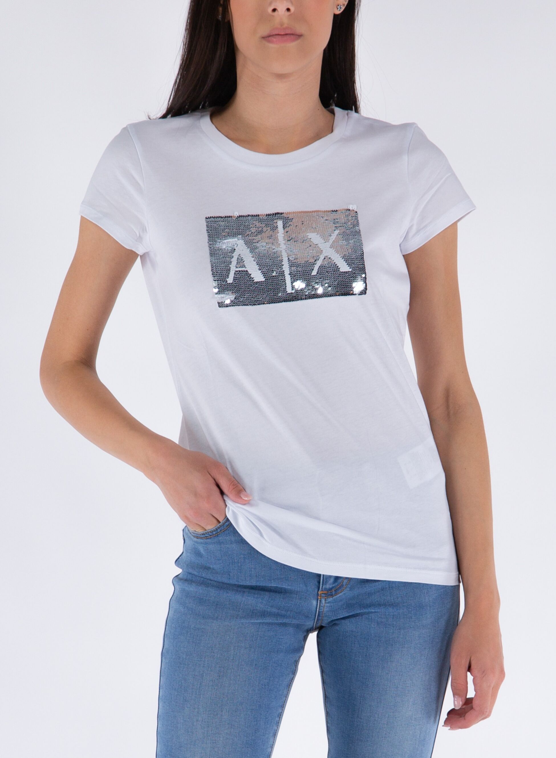 T-SHIRT LOGO PAILLETTES
