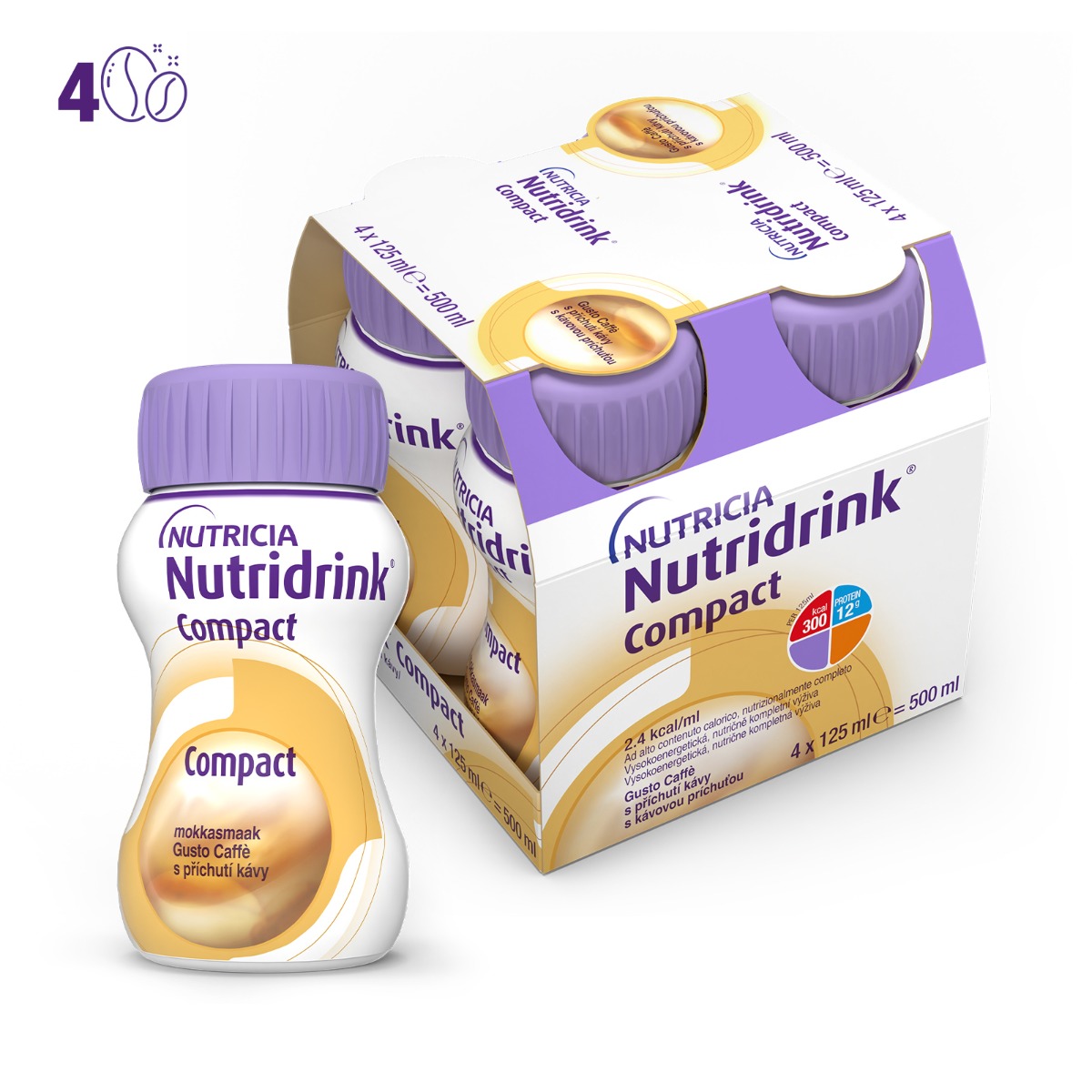 NUTRIDRINK COMPACT CAF 4X125 ML