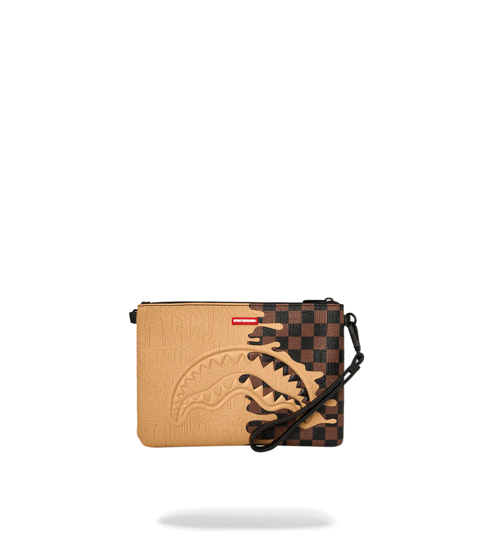 POCHETTE SPRAYGROUND HENNY MELT MARRONE BEIGE UNISEX