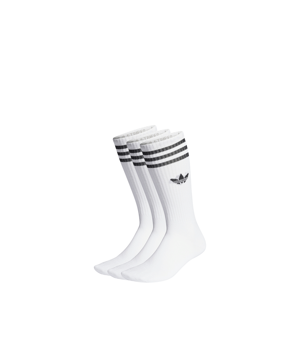CALZE ADIDAS SOLID CREW HIGH CUT BIANCO UNISEX