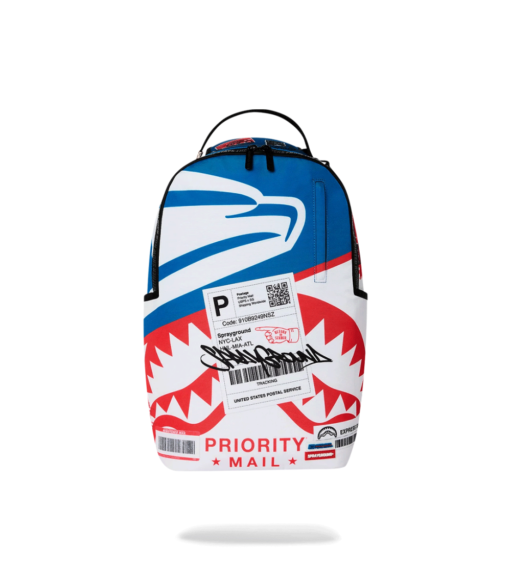 ZAINO SPRAYGROUND USPS SPECIAL DELIVERY BIANCO UNISEX