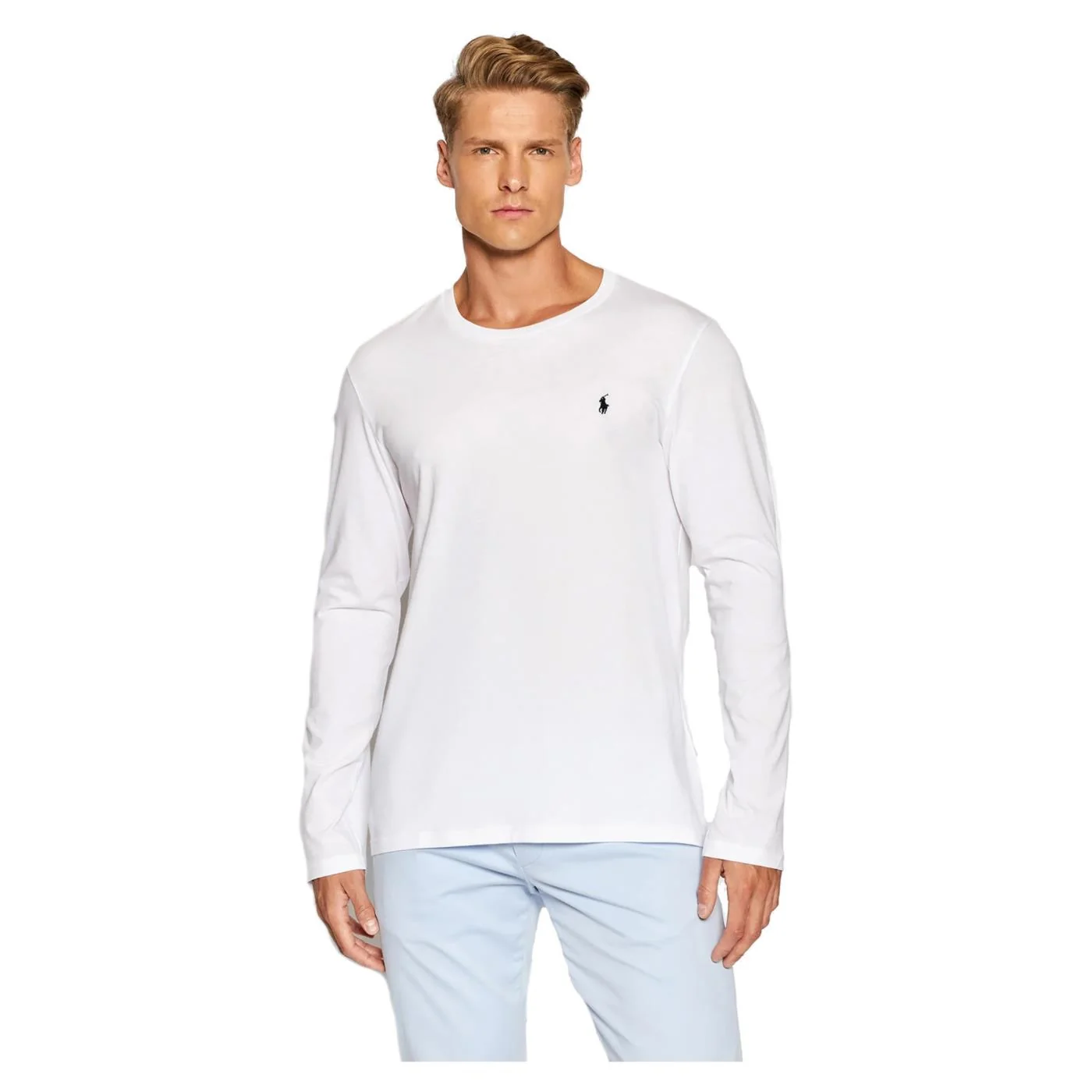 RALPH LAUREN T-SHIRT LS SMALL LOGO