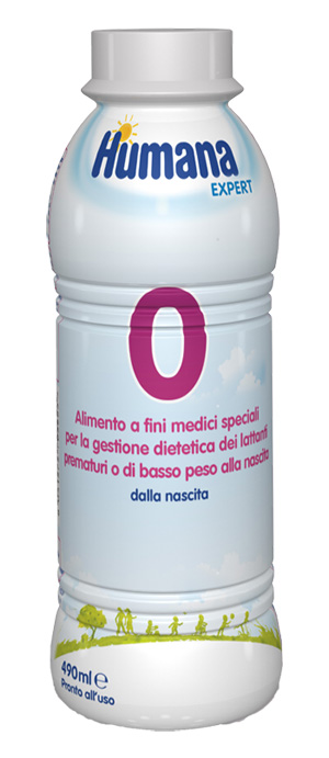 HUMANA 0 EXPERT 490ML BOTTIGLIA