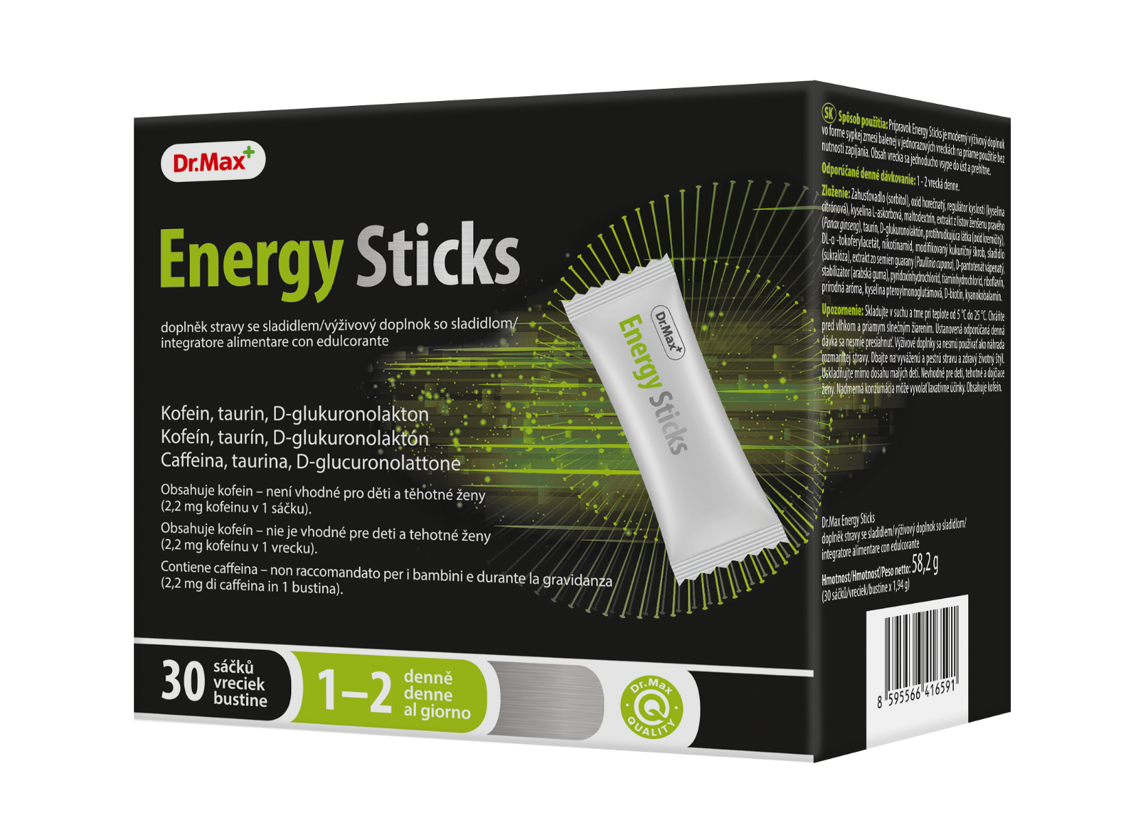 DR. MAX ENERGY STICKS 30 PEZZI