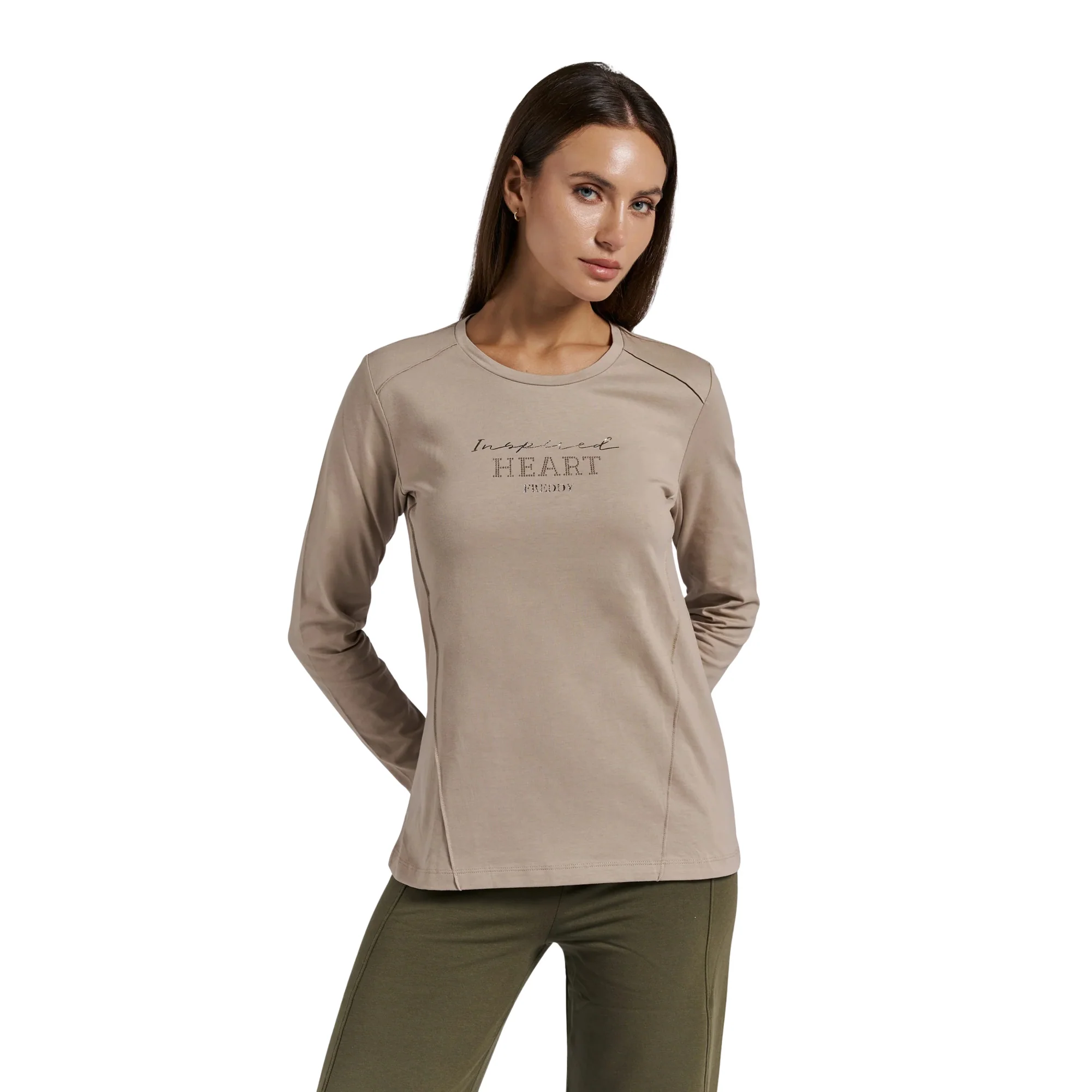 FREDDY SLOUNGE W TEE LS MODAL — Animasportiva
