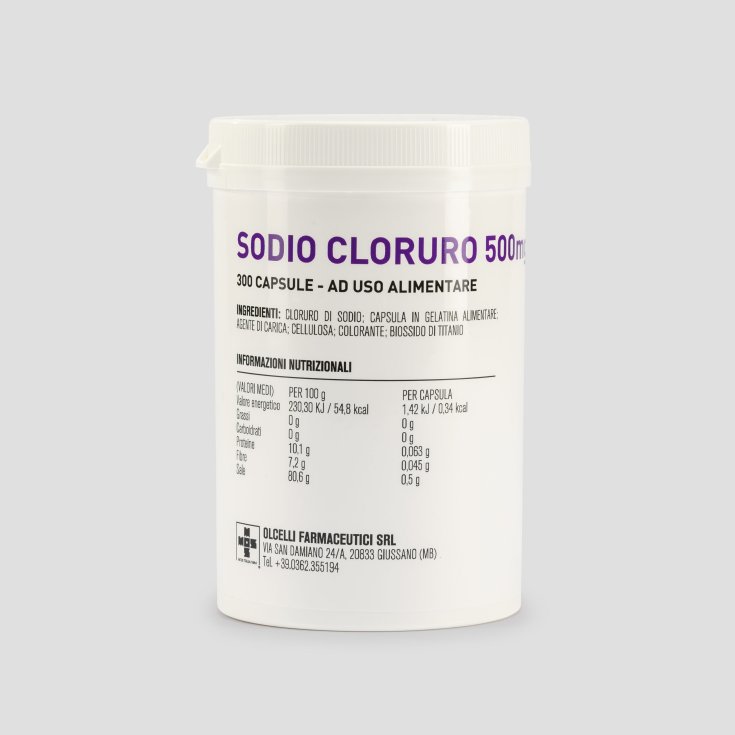 SODIO CLORURO 300CPS 500MG