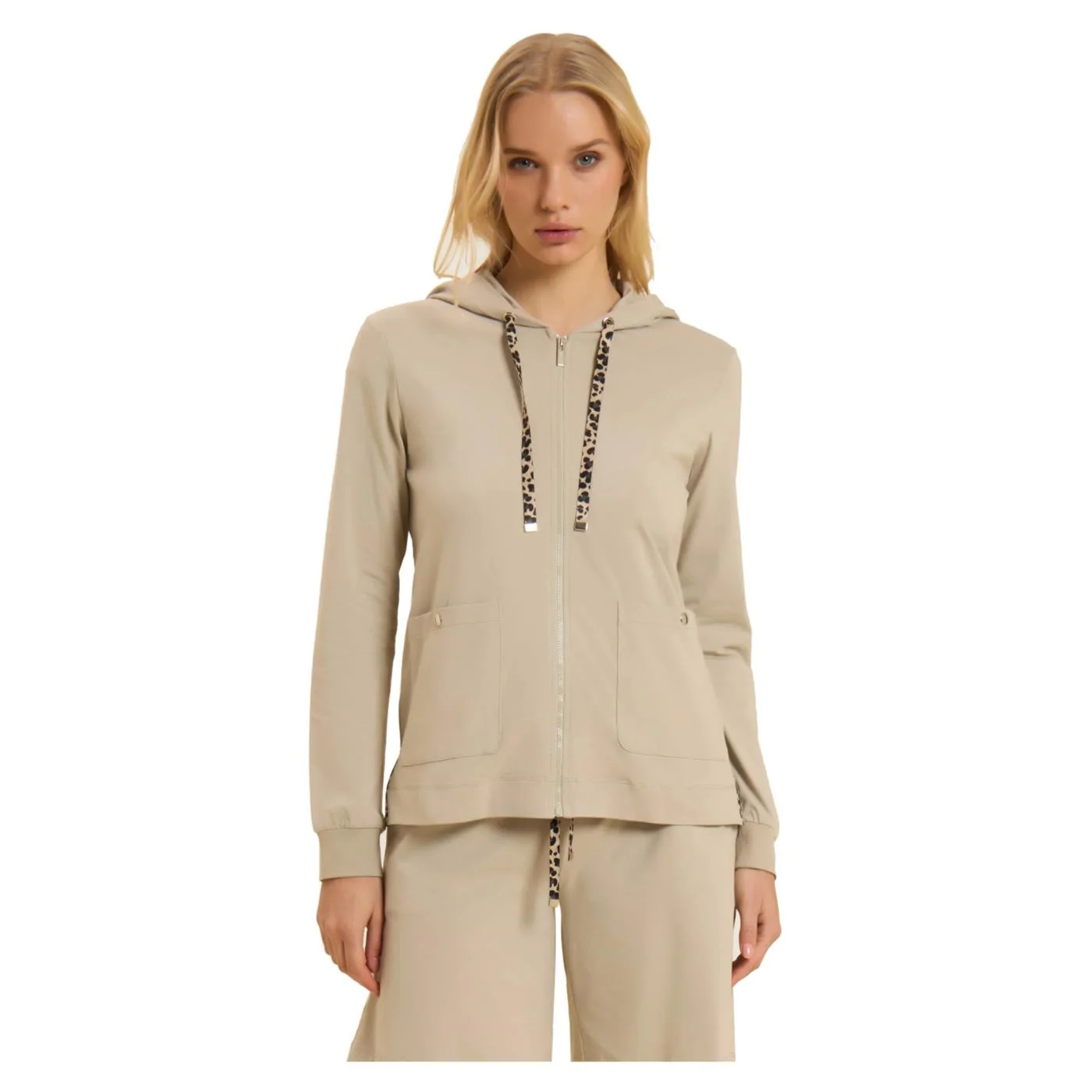 FREDDY FELPA SLOUNGE HOODIE FZ