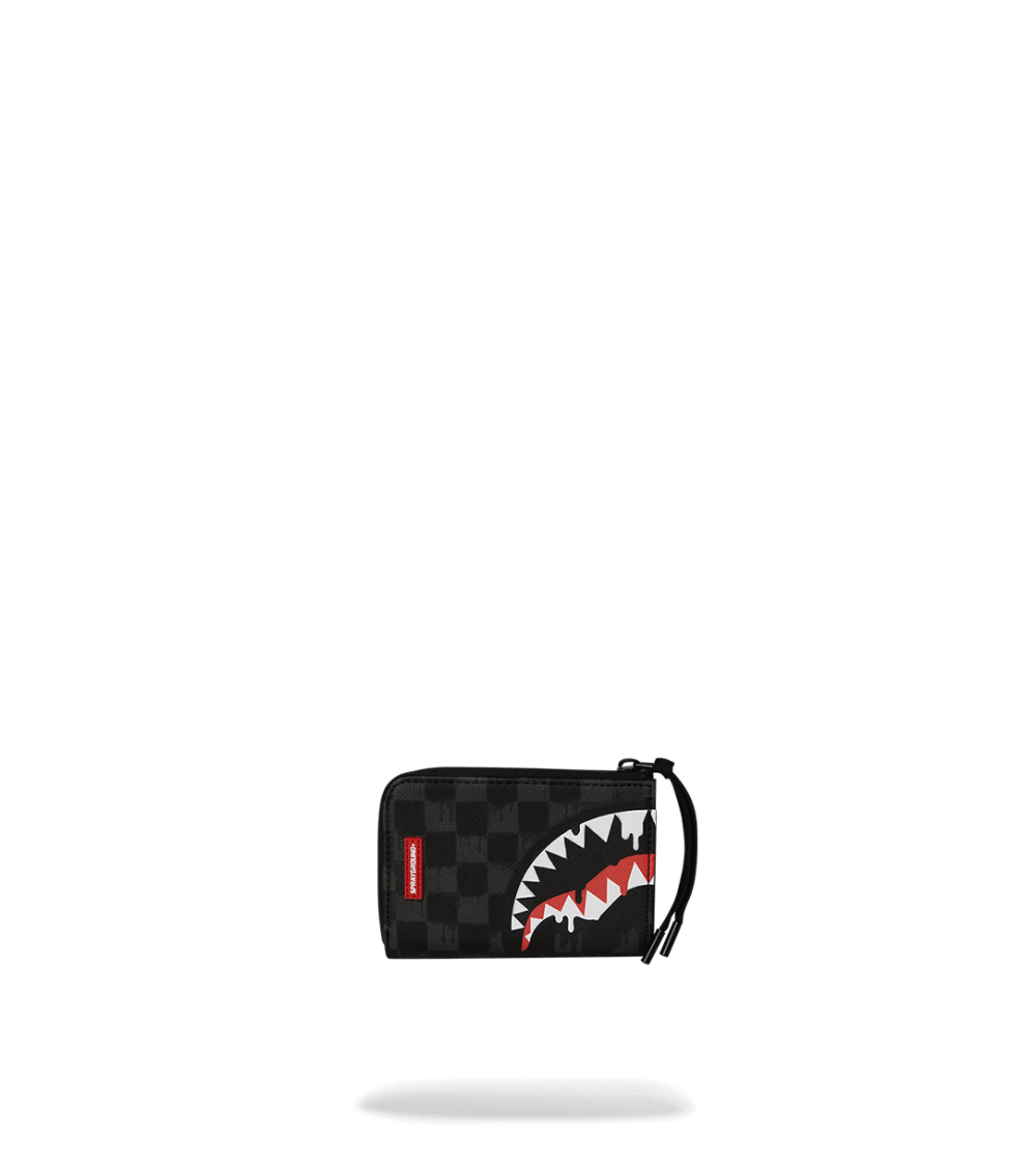 WALLET SPRAYGROUND DRIPPING SHARKS IN PARIS BLACK UNISEX