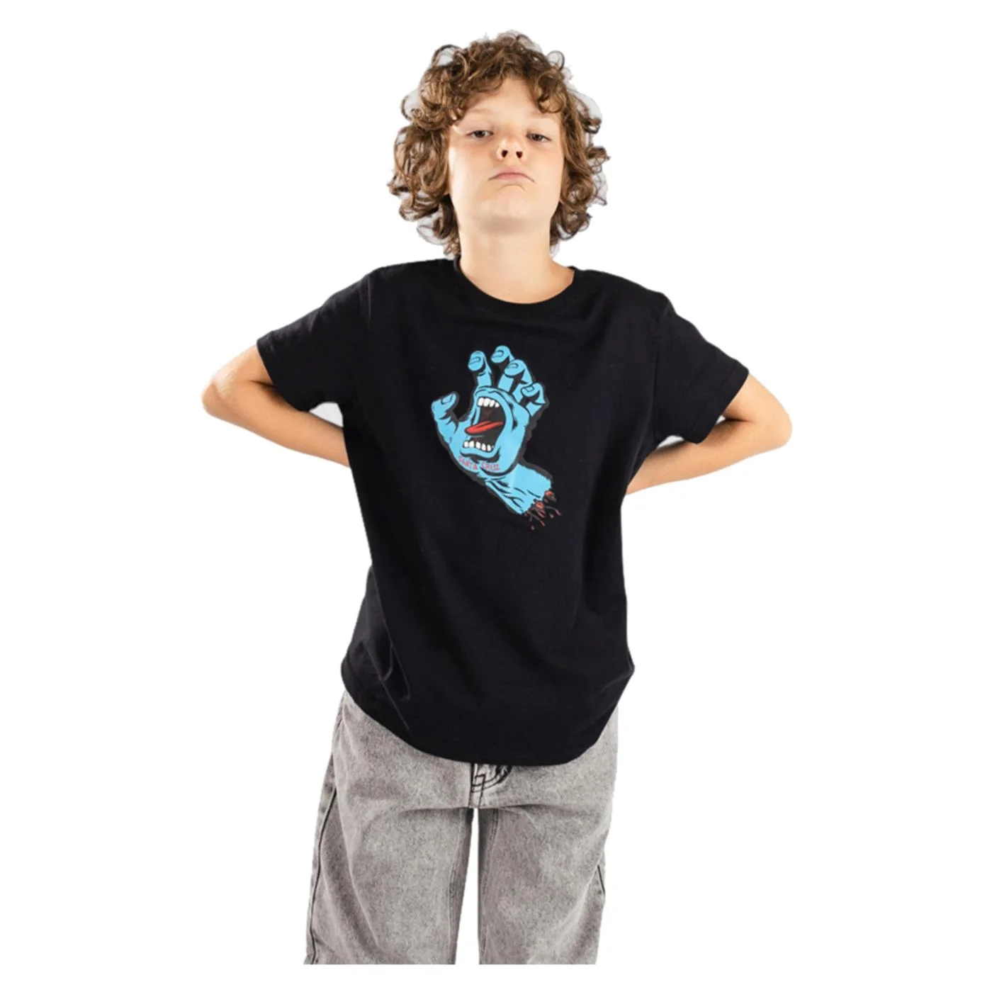 SANTA CRUZ JR SCREAMING HAND T-SHIRT — Animasportiva