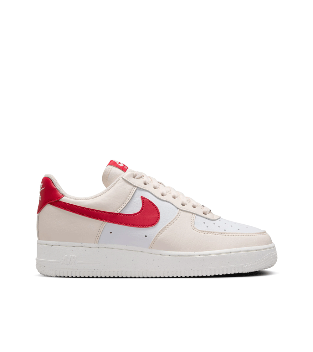 SCARPE NIKE AIR FORCE 1 '07 NEXT NATURE BIANCO ROSSO DONNA