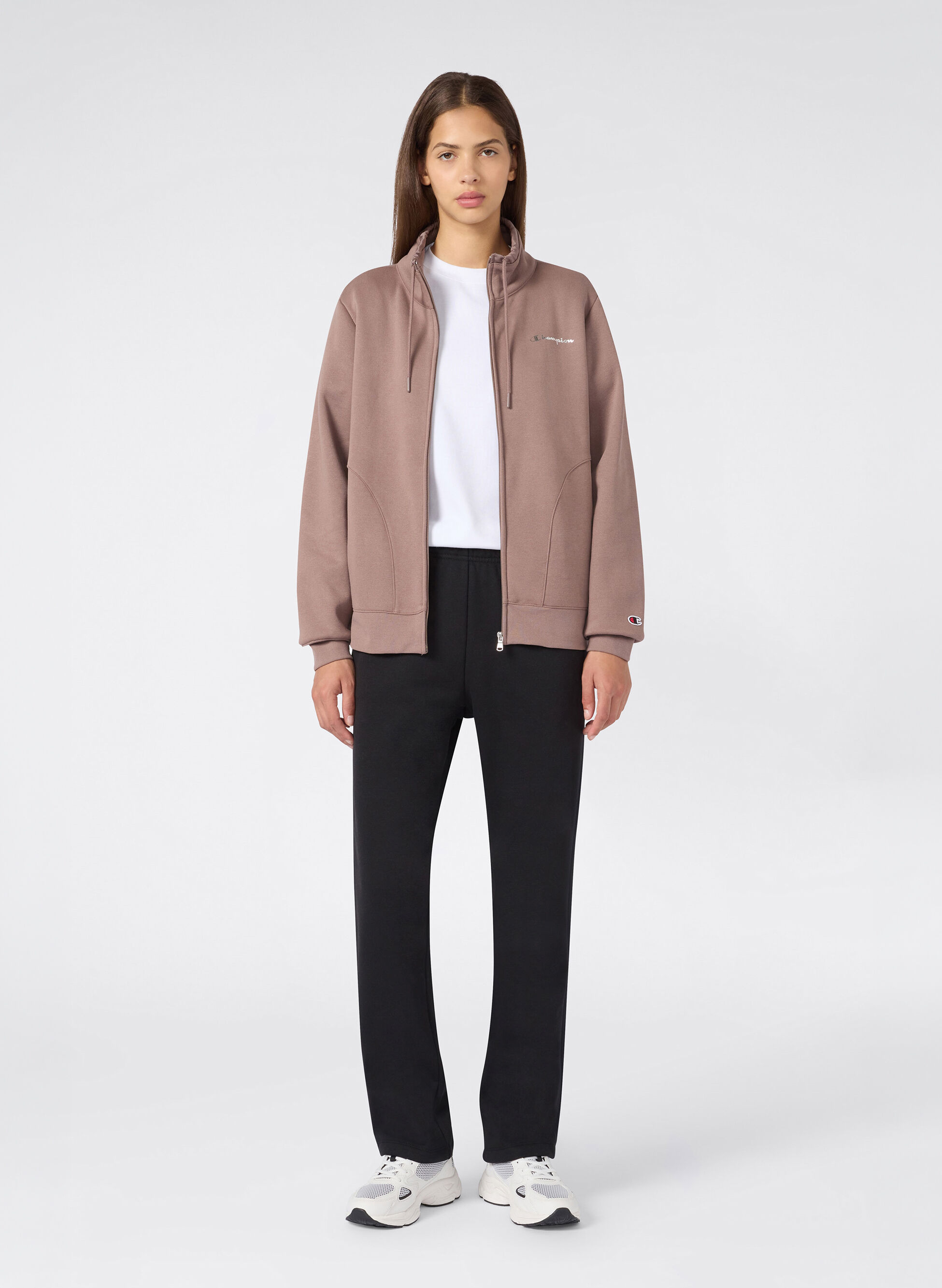 TUTA FULL ZIP INSERTO SATEN