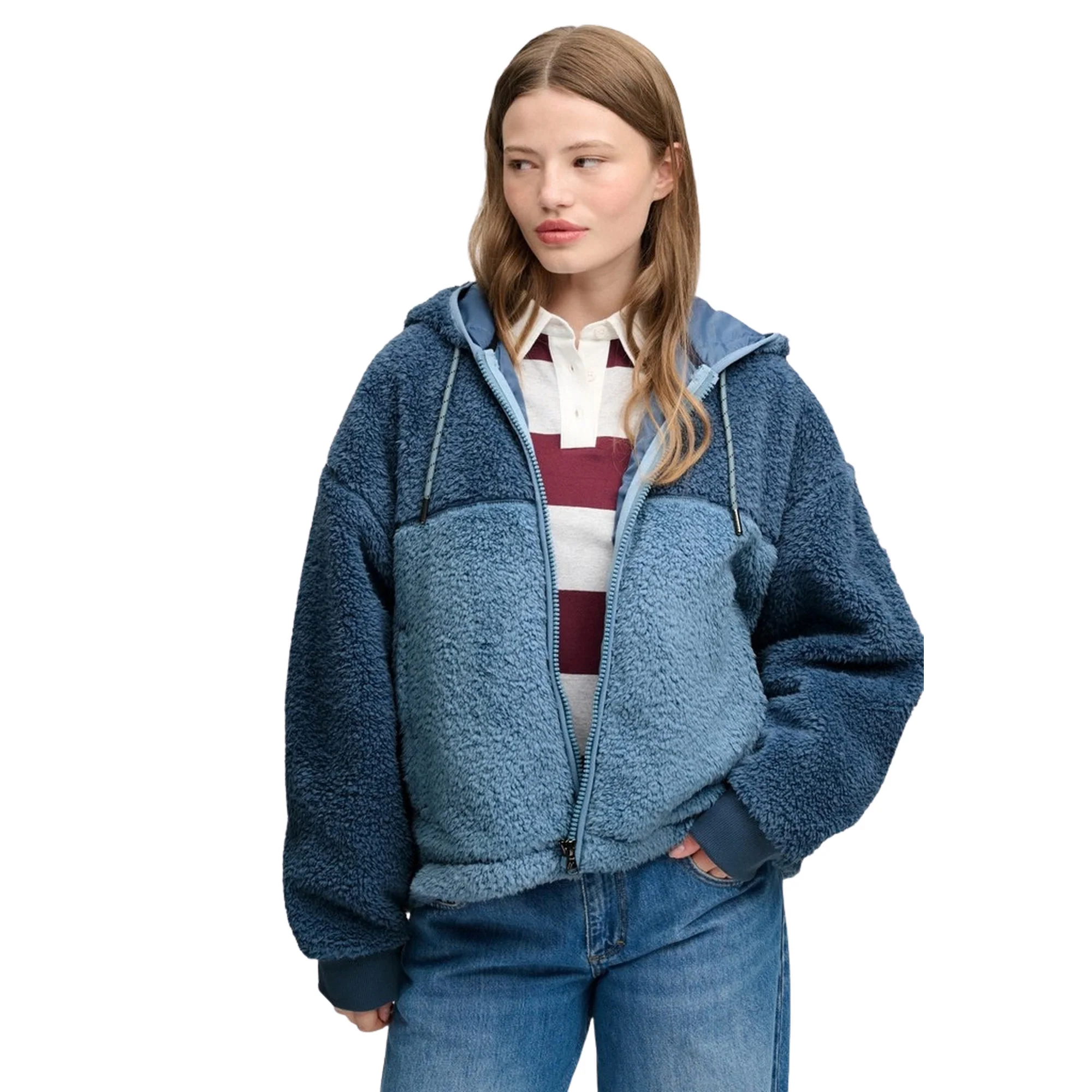 SUPERDRY WOMAN SUPER SOFT ZIPHOOD — Animasportiva