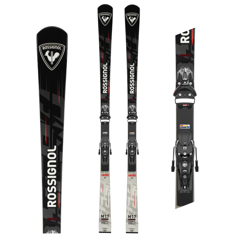 ROSSIGNOL - SCI HERO MASTER LT R22 + SPX 14 ROCKERACE GW BLACK RED