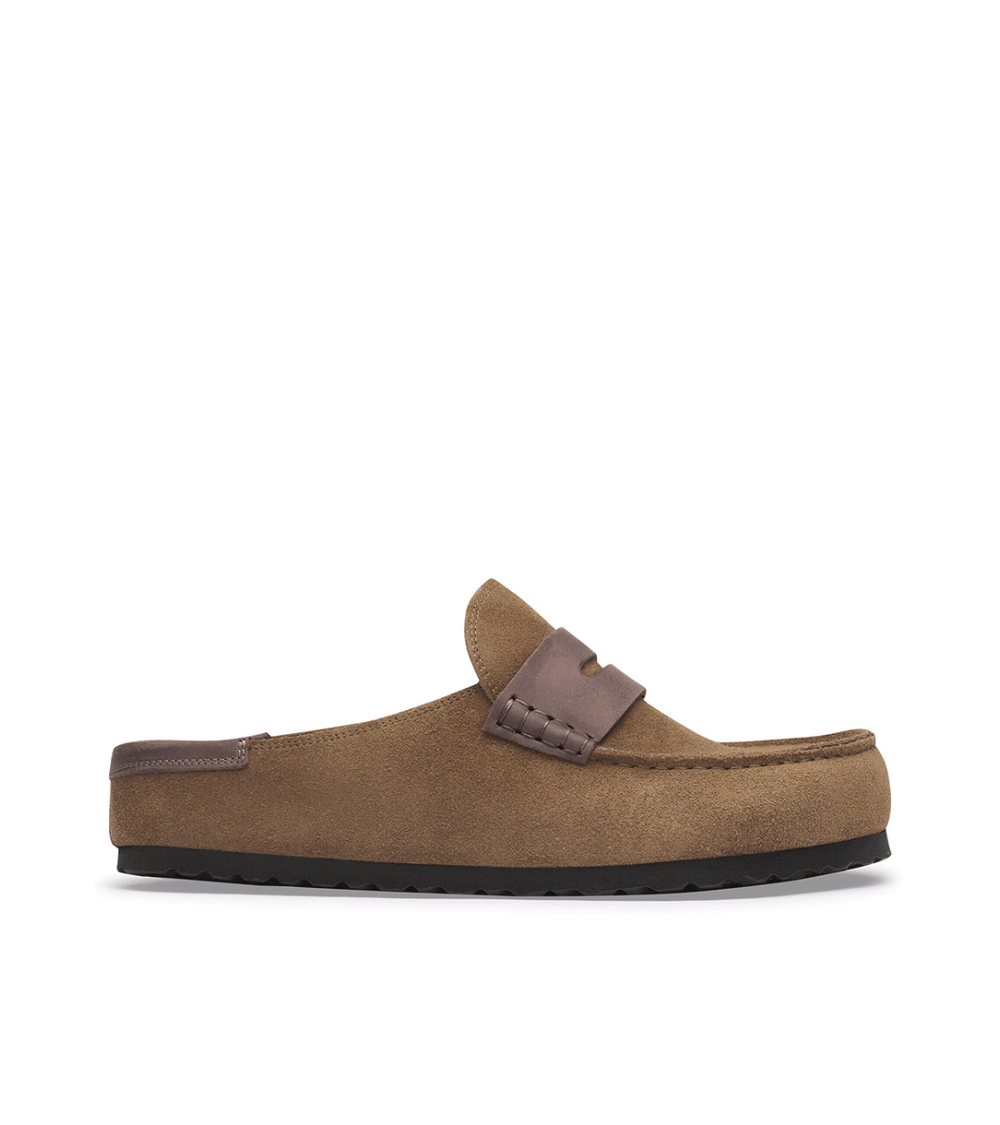 LOAFERS BIRKENSTOCK NAPLES WRAPPED DARK BROWN WOMEN