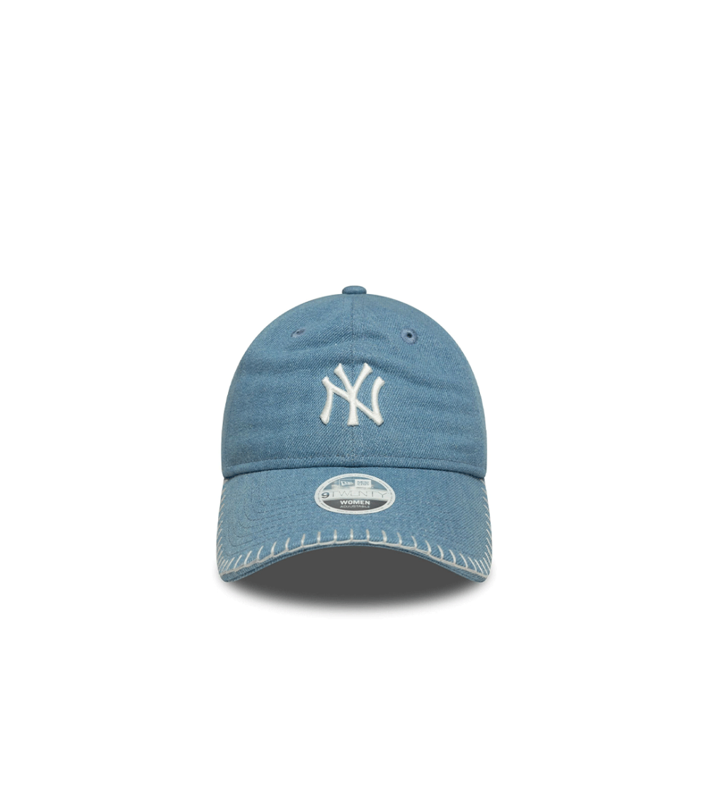 CAPPELLO NEW ERA 9FORTY NY YANKEES MLB DENIM BLU DONNA