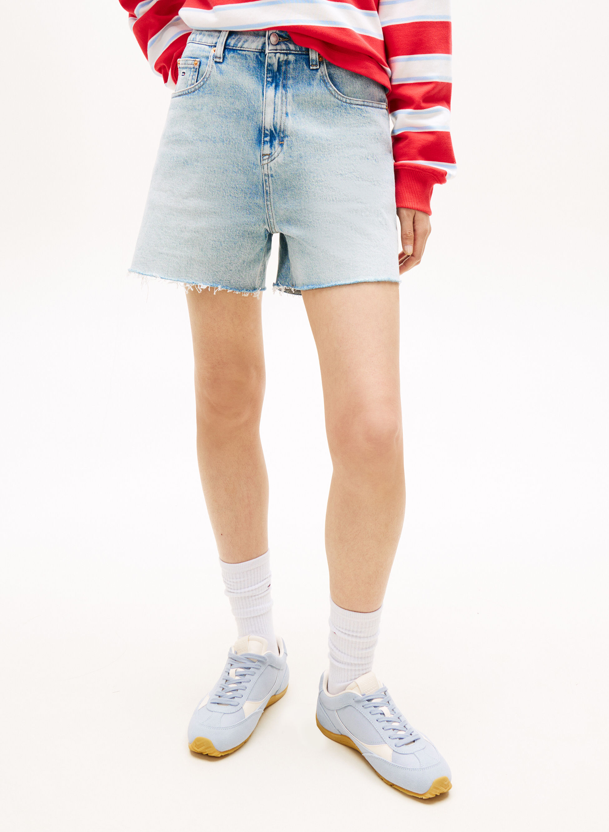 SHORT IN DENIM SBIADITI