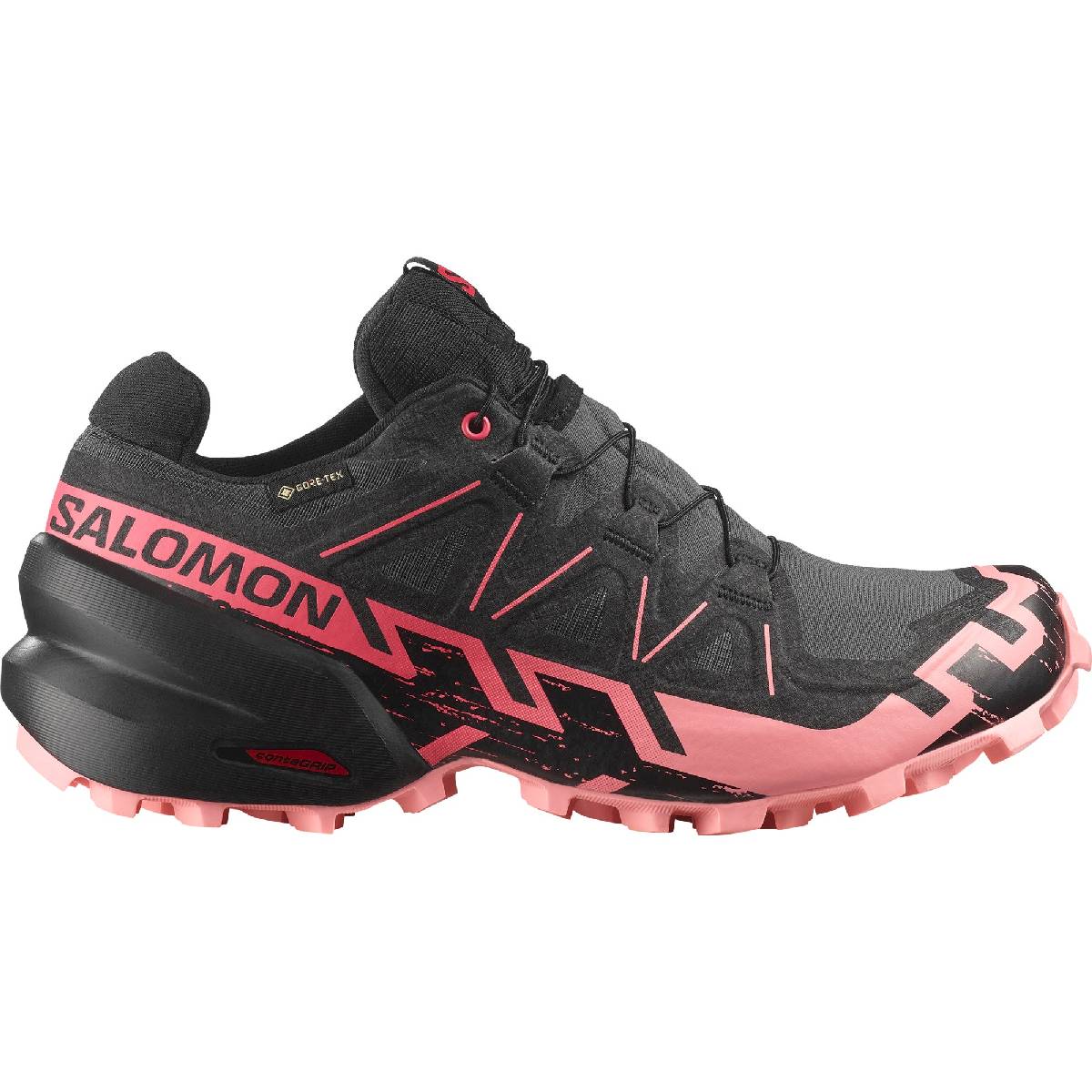 SALOMON SPEEDCROSS 6 GTX NINE IRON/BLACK/FLAMINGO PINK DA DONNA