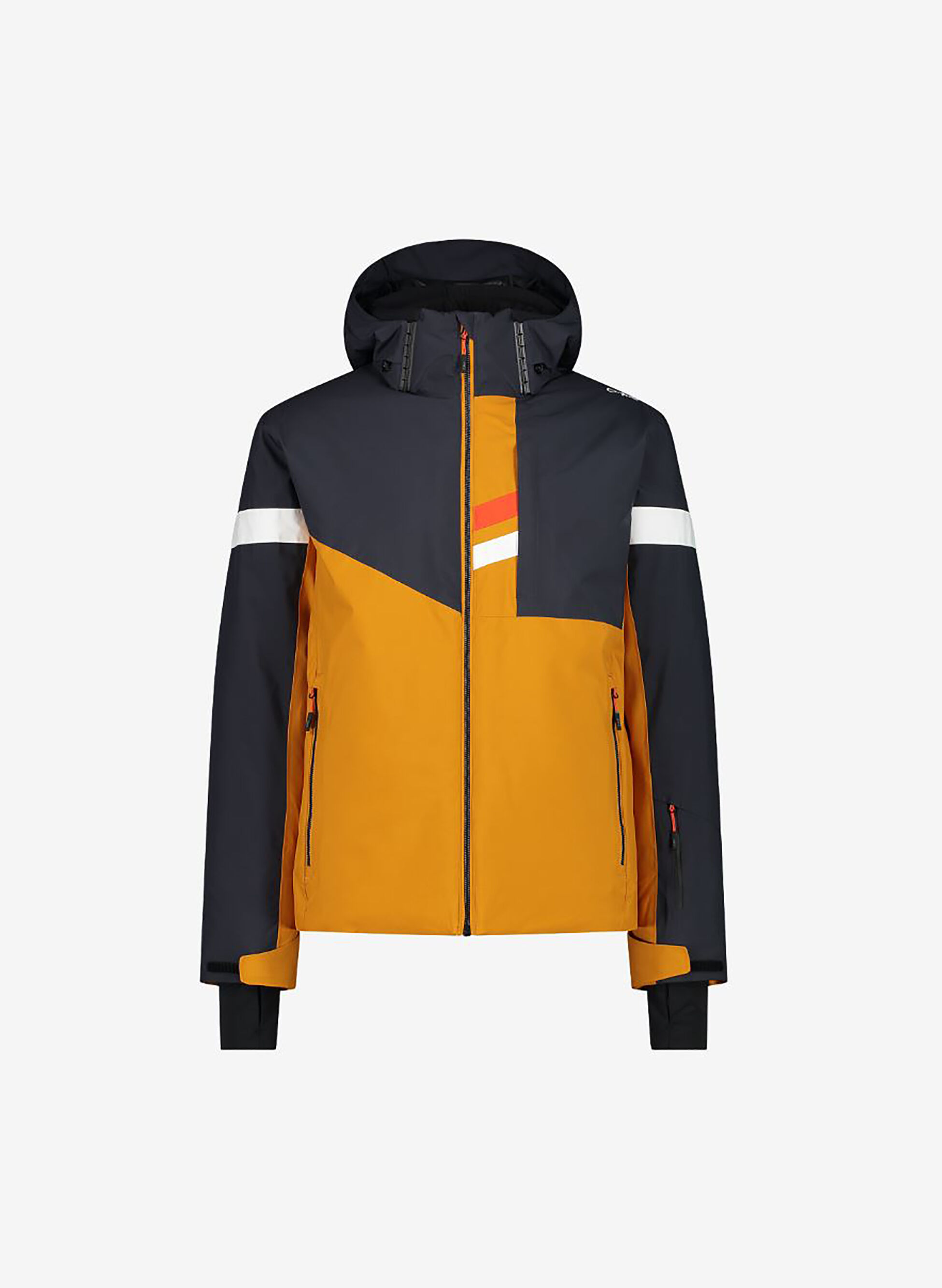 GIACCA DA SCI IN TWILL CON CAPPUCCIO STACCABILE