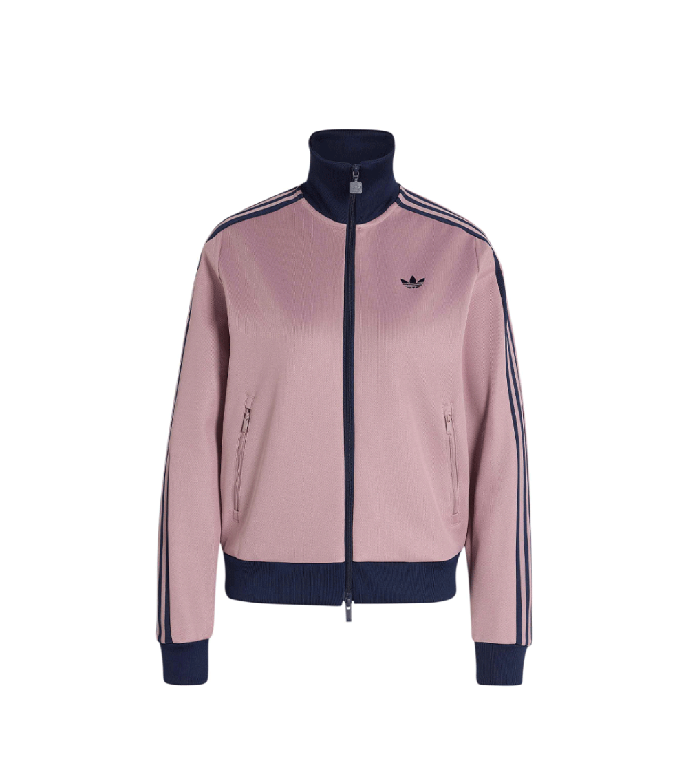 ZIPPED SWEATSHIRT ADIDAS CLASSIC BECKENBAUER PINK WOMEN