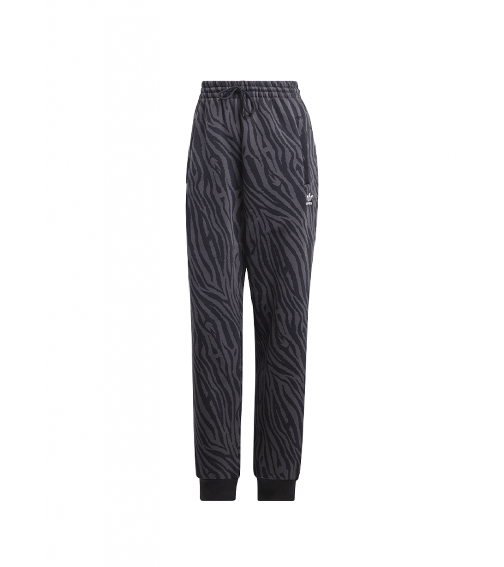 SWEATPANTS ADIDAS ESSENTIALS ALLOVER ZEBRA ANIMAL PRINT BLACK WOMEN