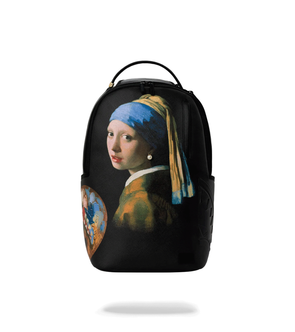 BACKPACK SPRAYGROUND MAURITSHUIS MUSEUM GIRL WITH A PEARL EARRING BLACK UNISEX