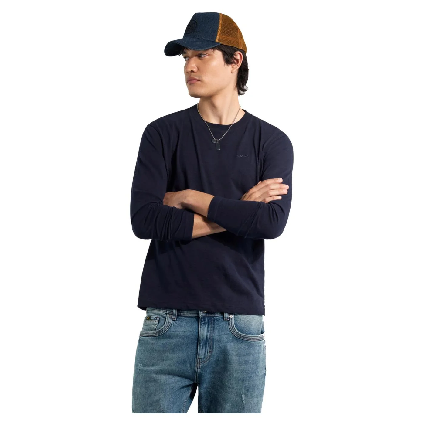 GAS T-SHIRT ML DHARIS LOGO — Animasportiva